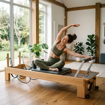 NK Pilates Avcılar reformer pilates pozu