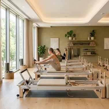 NK Pilates Studio 200m² geniş reformer pilates salonu Avcılar